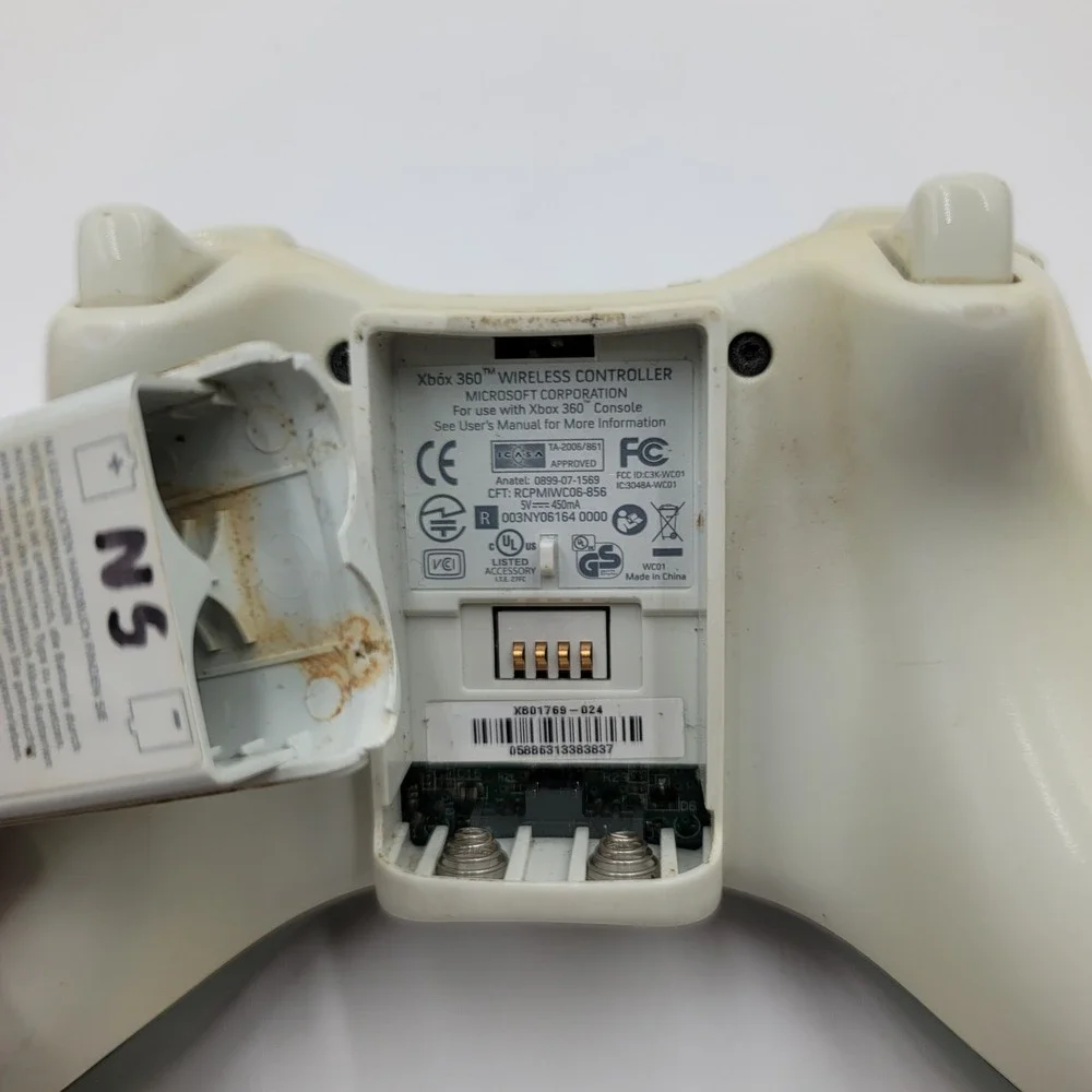 Microsoft Xbox 360 Wireless Controller‎ White OEM Model 1403